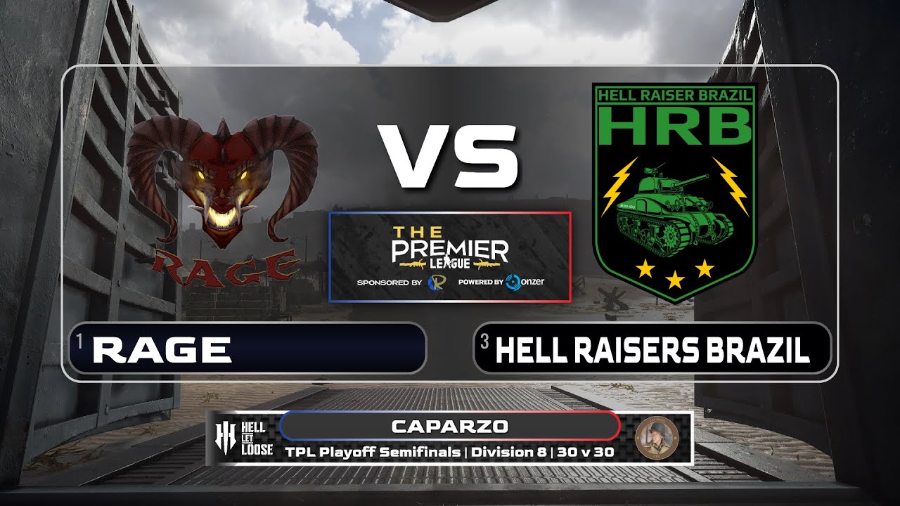 Competitive Console Hell Let Loose | The Premier League Playoff Semifinal D8 | RAGE vs HRB | Omaha
