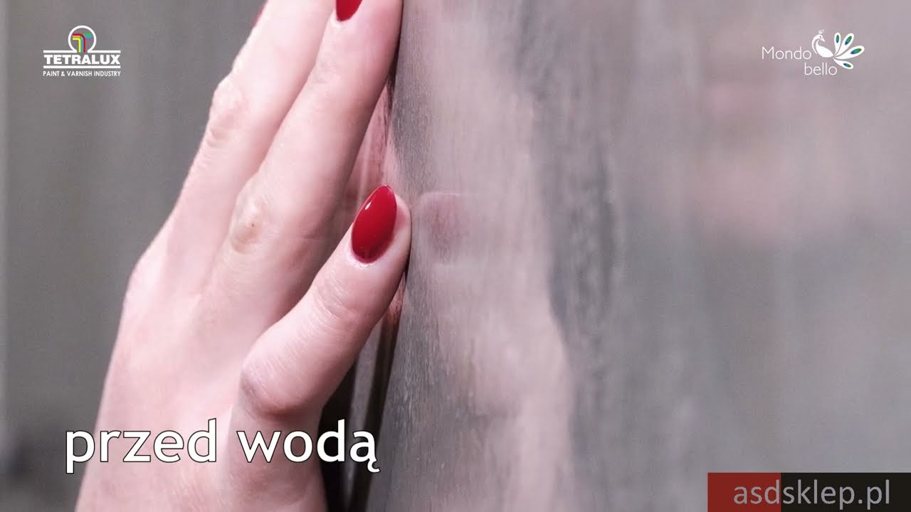 Ściana z efektem mikrocementu