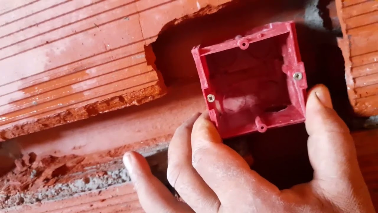 طريقة حفر و تركيب العلب الكهربائية