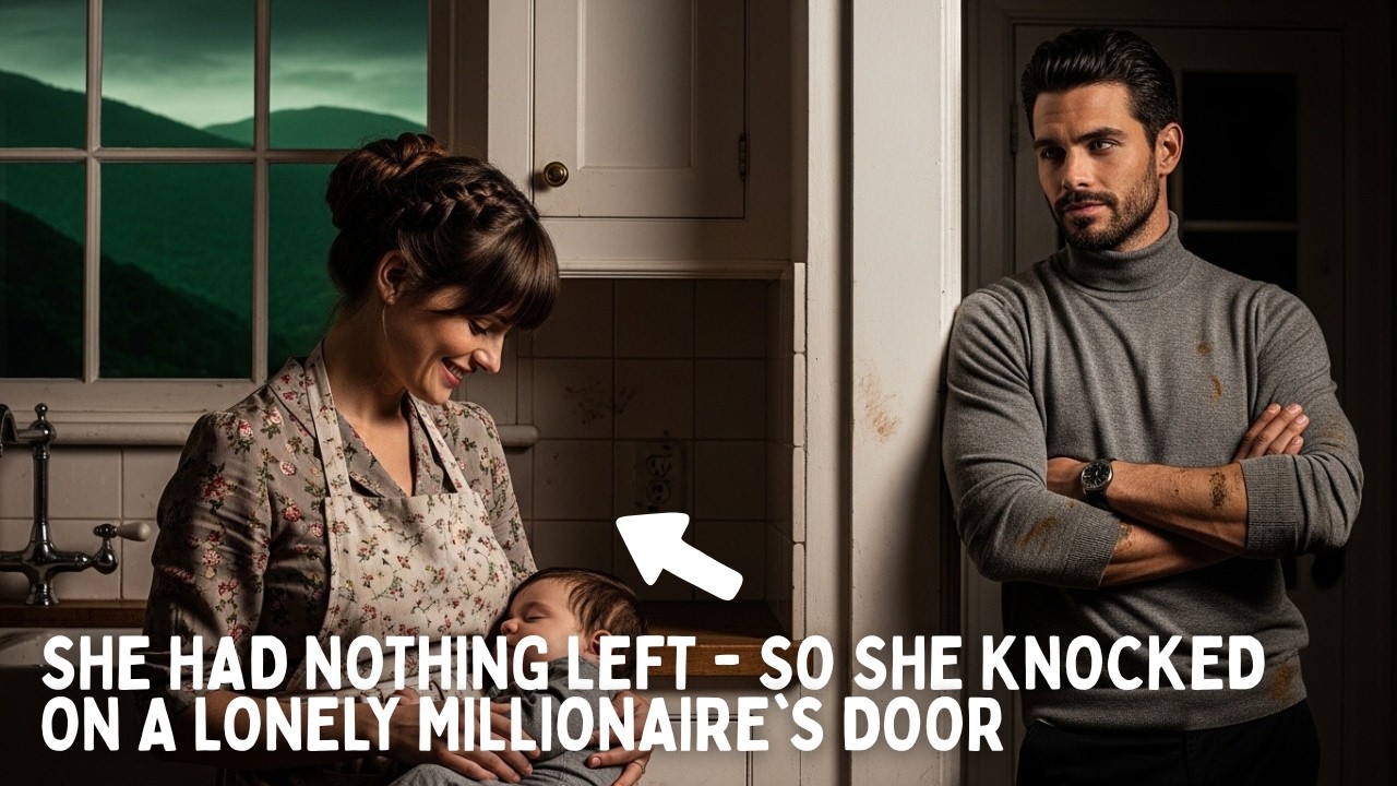 SHE HAD NOTHING LEFT - SO SHE KNOCKED ON A LONELY MILLIONAIRE'S DOOR