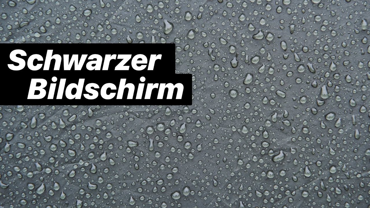 [Schwarzer Bildschirm] Regen auf einem Zelt - 10 Stunden Regenger&auml;usche mit dunklem Bildschirm