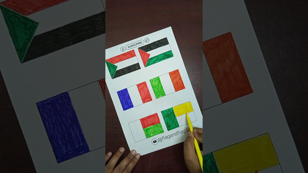 6 Flag Art &ndash; Can You Name Them? 🌍🏳️ #flagart