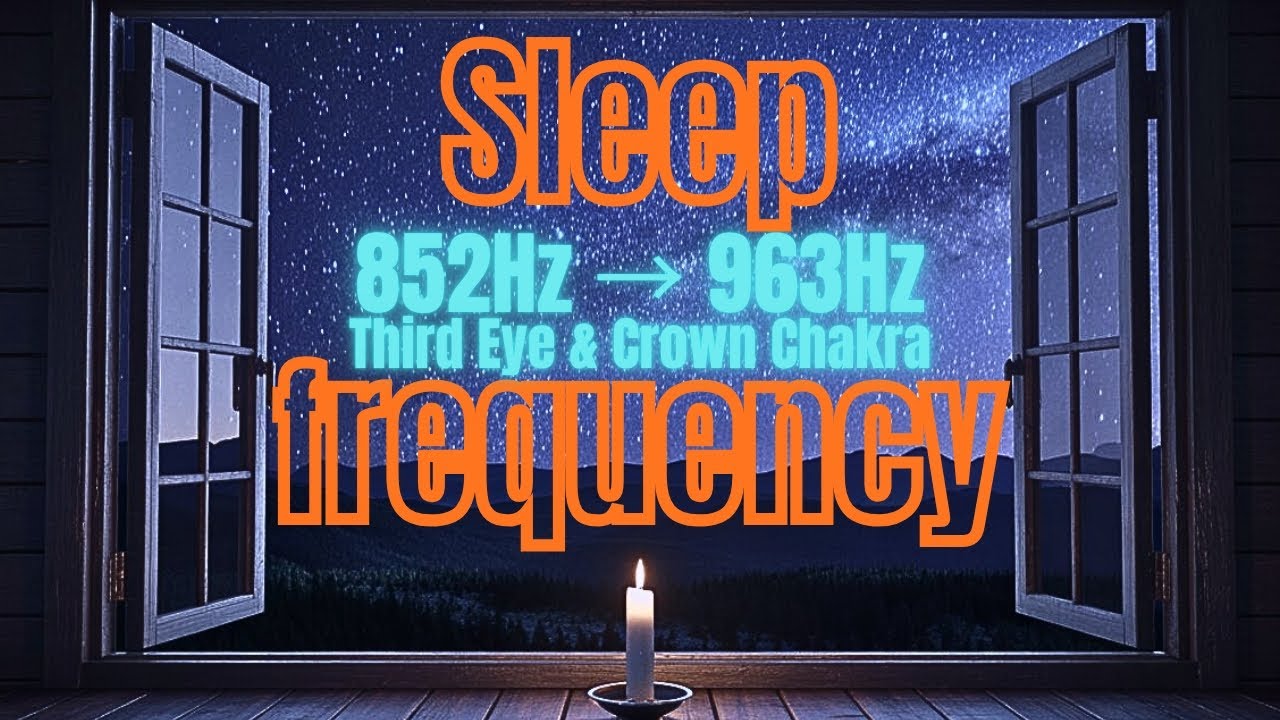 852Hz + 963Hz Deep Sleep Music | Third Eye & Crown Chakra Activation ✦ Piano | Delta Waves 1 Hour