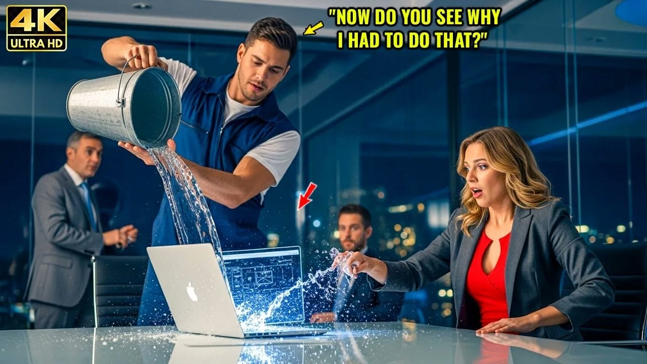 Janitor Spilled Water on CEO’s Laptop—What She Saw Changed Everything