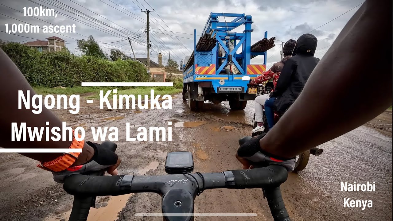 Ngong - Kimuka - End of Tarmac | 100km, 1,000m ascent| Cycling in Nairobi Kenya