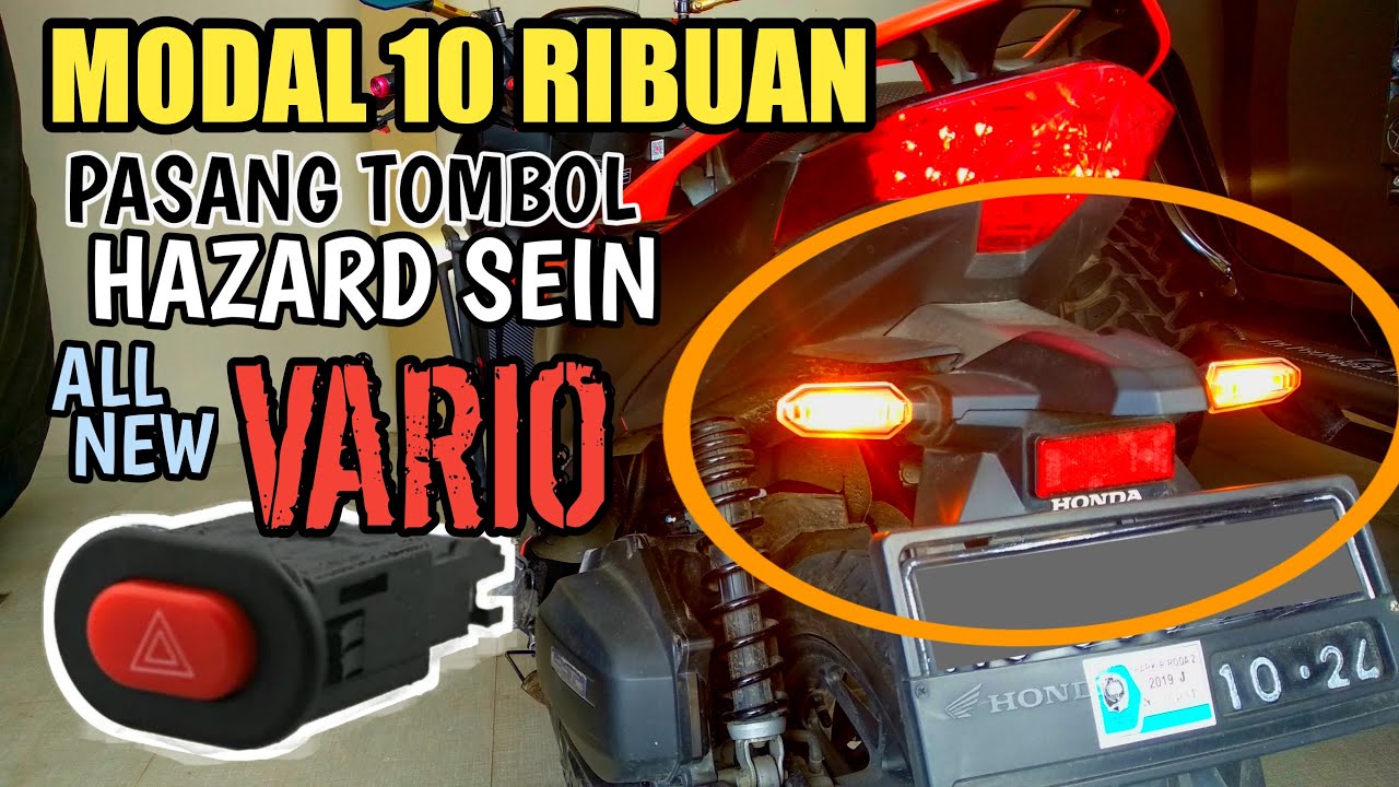 Pemasangan Tombol Hazard di Motor All New Vario 125/150 | Saklar Hazard sein