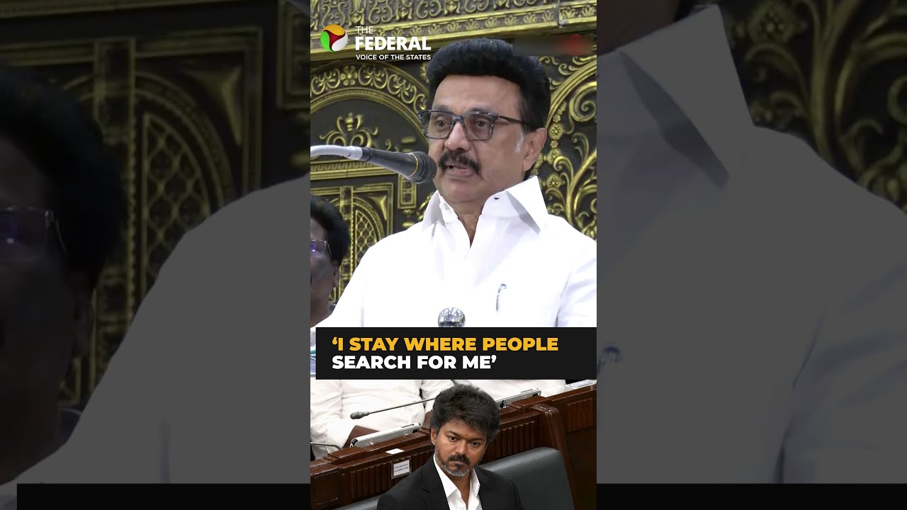 Stalin hits back at CM Vijay: &lsquo;I live in people&rsquo;s hearts&rsquo; | #shorts