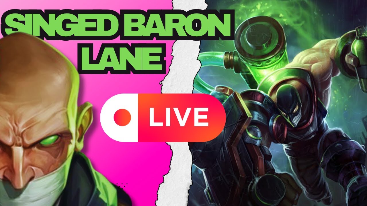 LET'S PLAY RANK GAMES | SINGED BARON LANE (WILD RIFT)