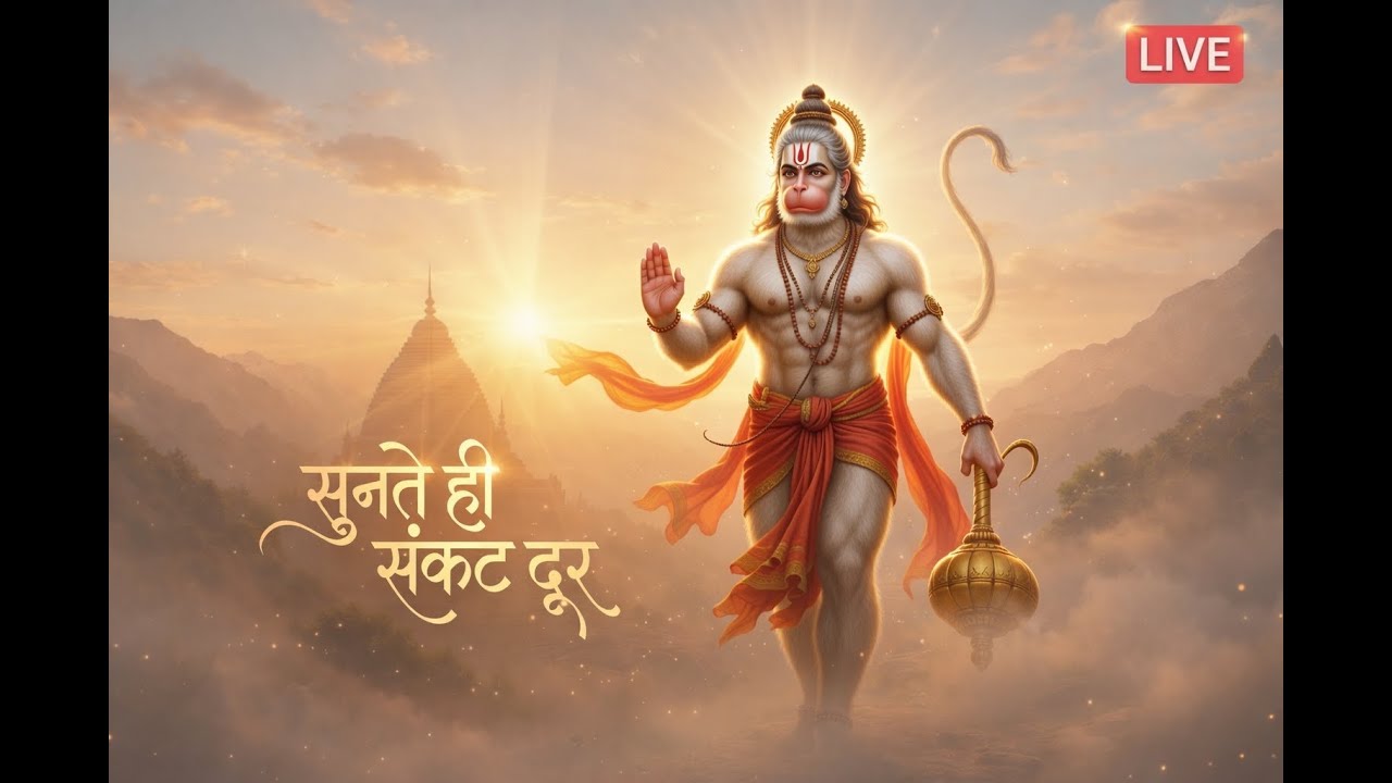 LIVE Hanuman Chalisa | Sunte Hi Sankat Door | Bajrangbali Kripa Aaj Hi Paayen
