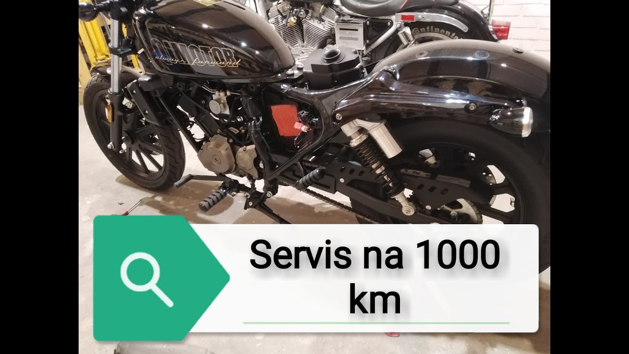 QJ 125 serwis na 1000km