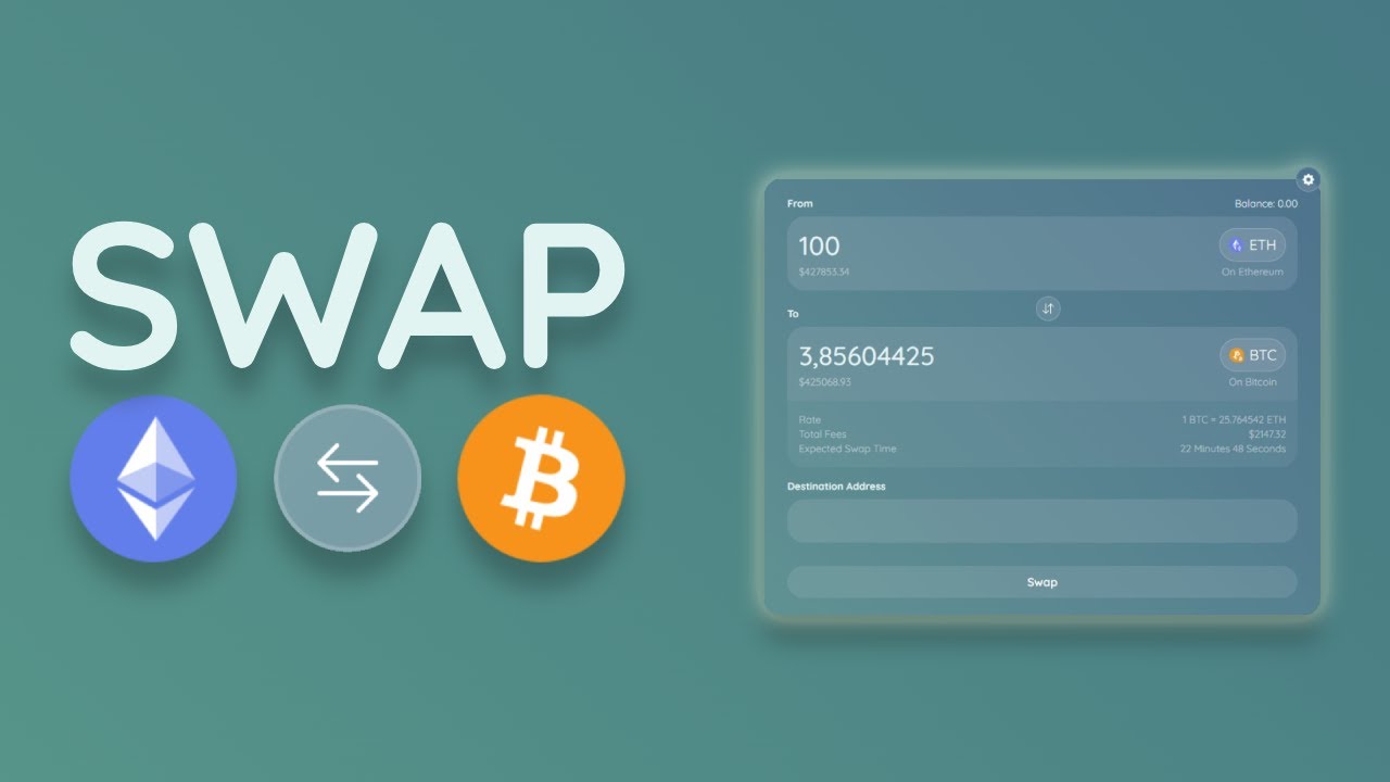 Swap Ethereum (ETH) to Bitcoin (BTC) using MetaMask