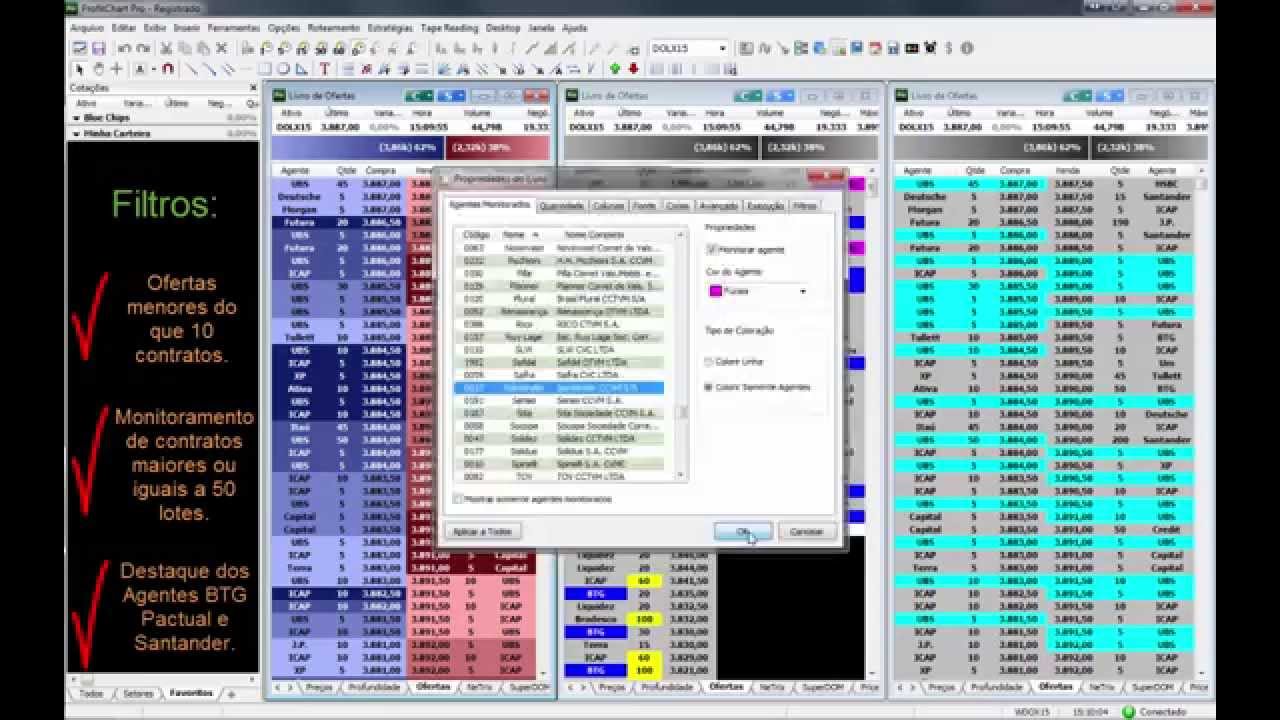 Nelogica - Filtro e Personaliza&ccedil;&atilde;o do Book de Ofertas.