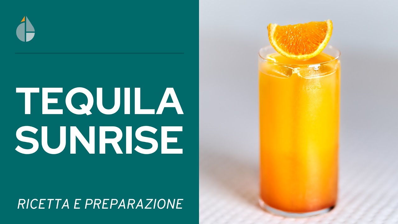 Tequila Sunrise: ricetta e preparazione del cocktail con Tequila, Arancia e Granatina