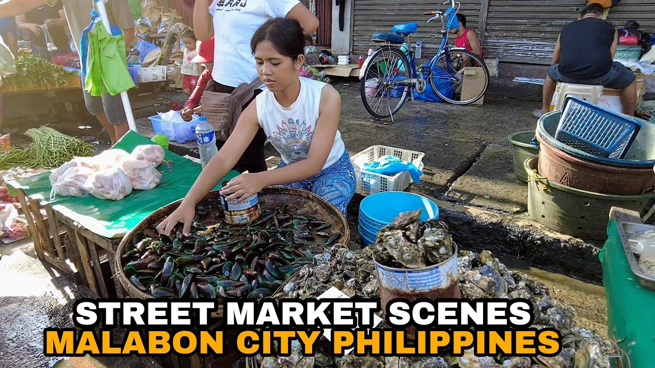 Fresh and cheap seafood market at MALABON CITY PHILIPPINES [4k] Walk tour