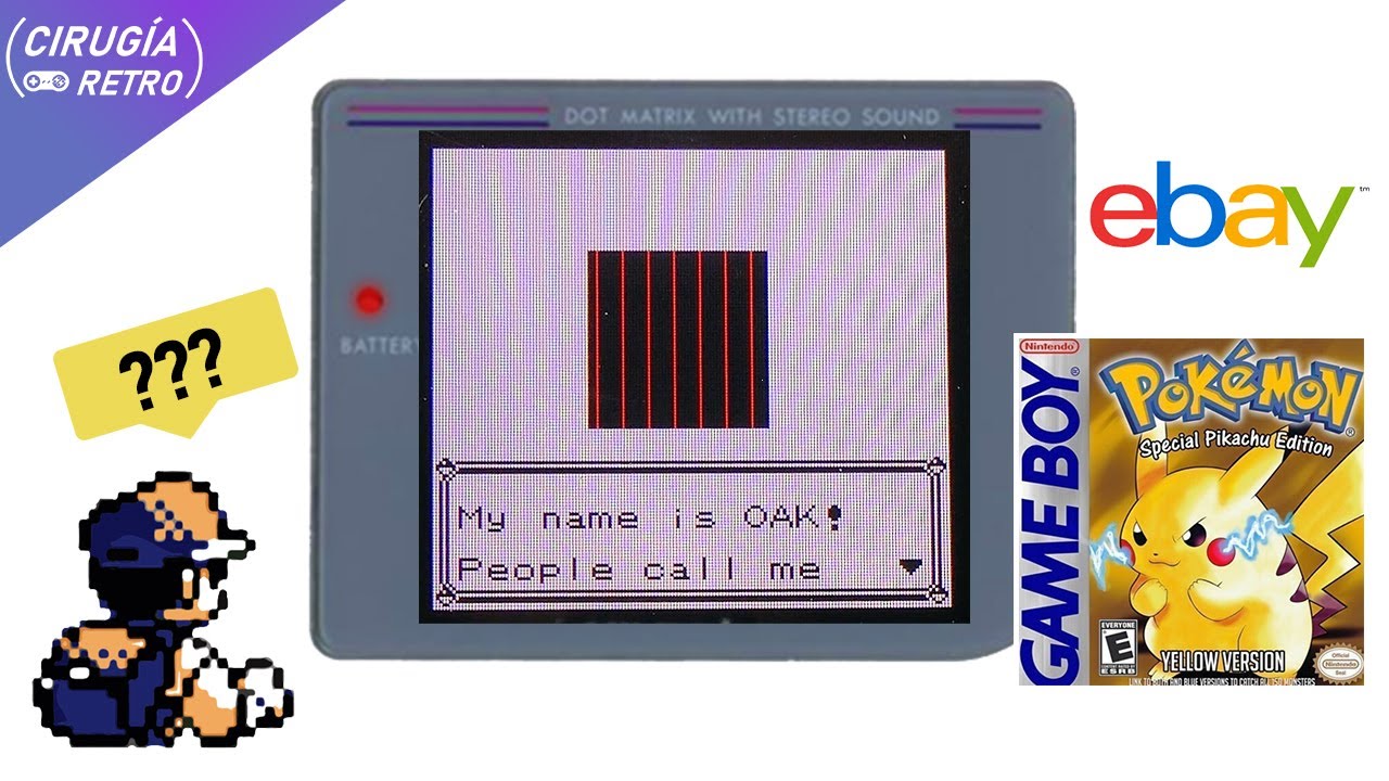 Reparando un cartucho de Pokemon Yellow de Game Boy / 4K