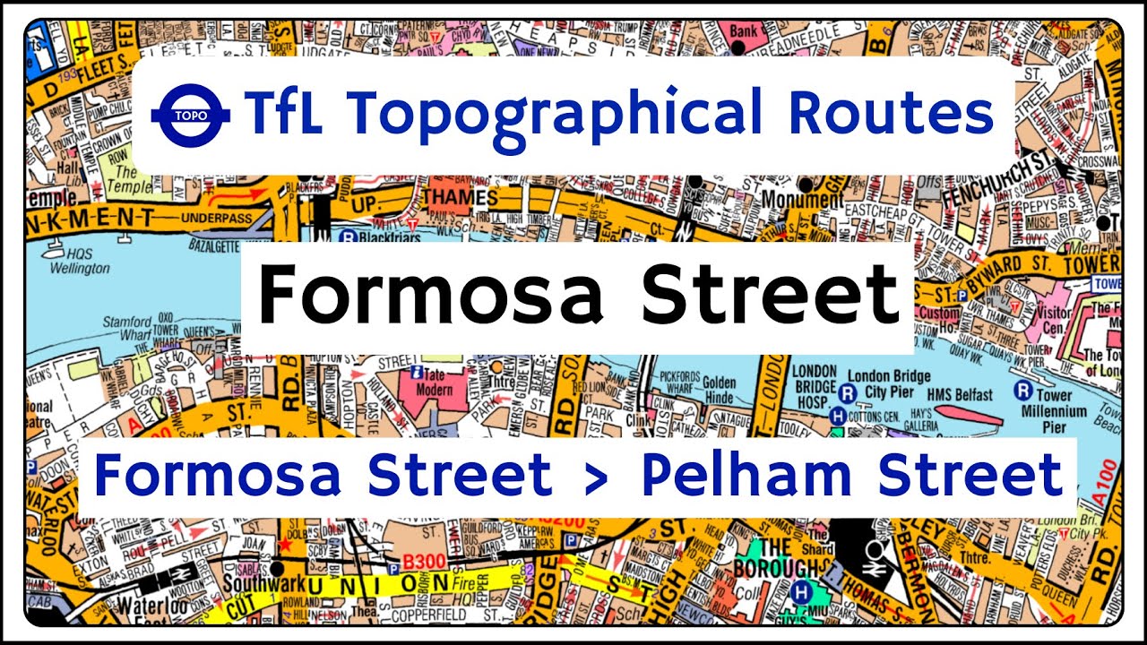 Formosa Street  - Formosa Street to Pelham Street  - Topographical Routes