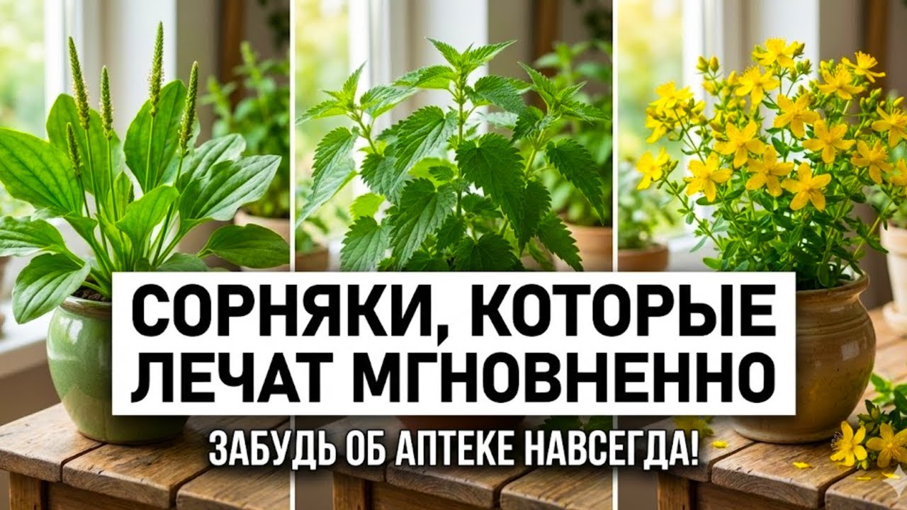 Big Pharma Ненавидит Этот Список: 10 Сорняков, Которые Заменяют 100 Аптечных Препаратов.