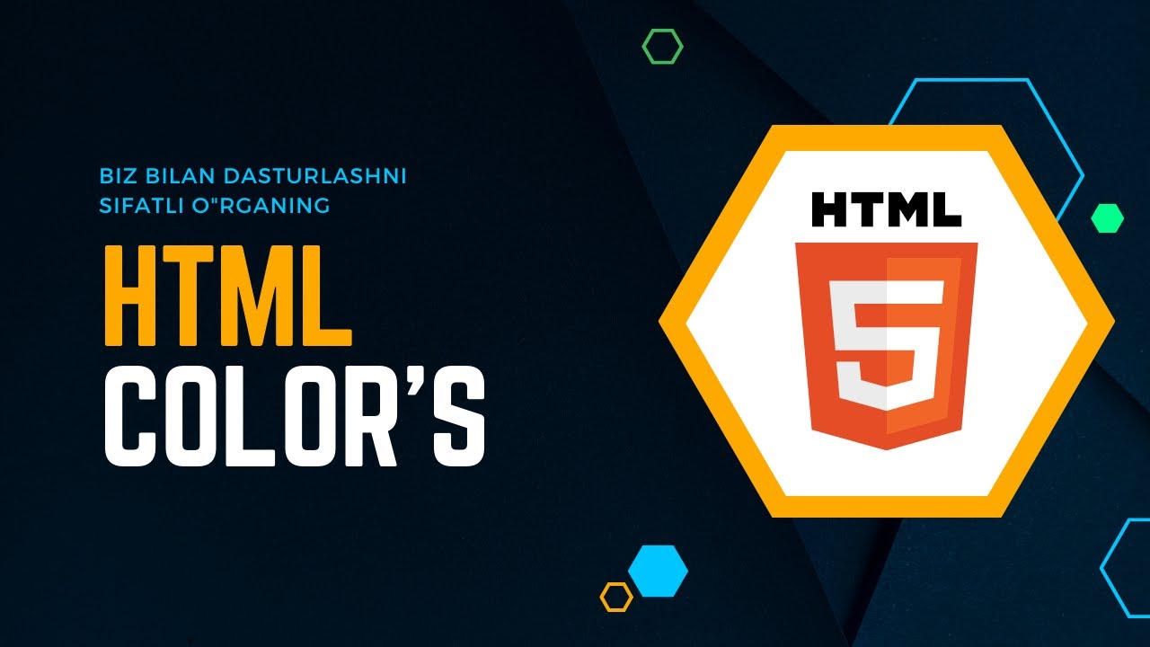 HTML COLOR'S NIMA? | Abdulloh Methods!  #webdasturlash