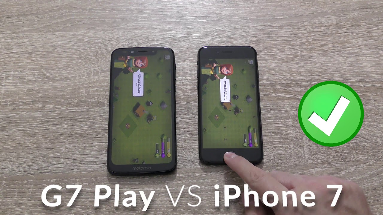 Motorola Moto G7 Play vs iPhone 7: Comparison - speed test and camera comparison