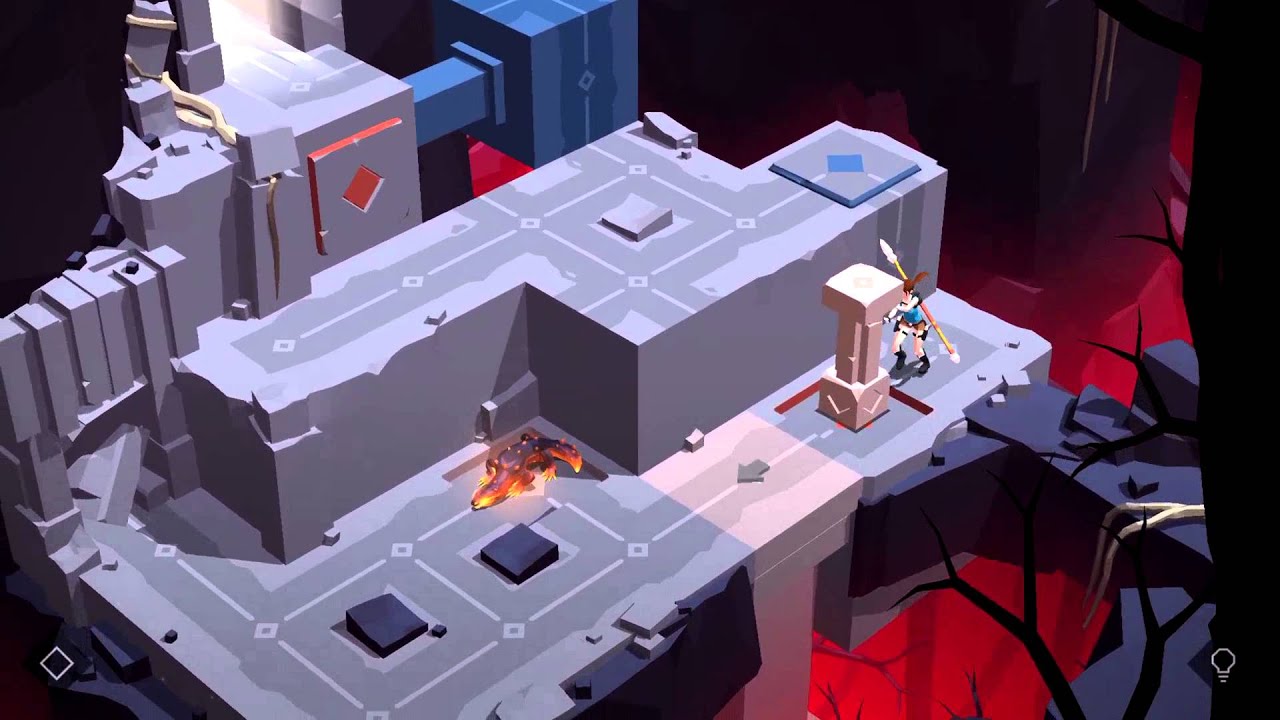 Lara Croft GO Walkthrough The Cave Of Fire - Level 5 - A Restless Chase