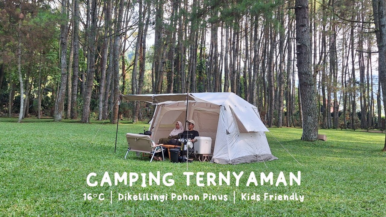 Camping Keluarga di Pine Hill Lembang, Suasana Asri, Sunyi, dan Tenang, Pakai Naturehike Village 8.5