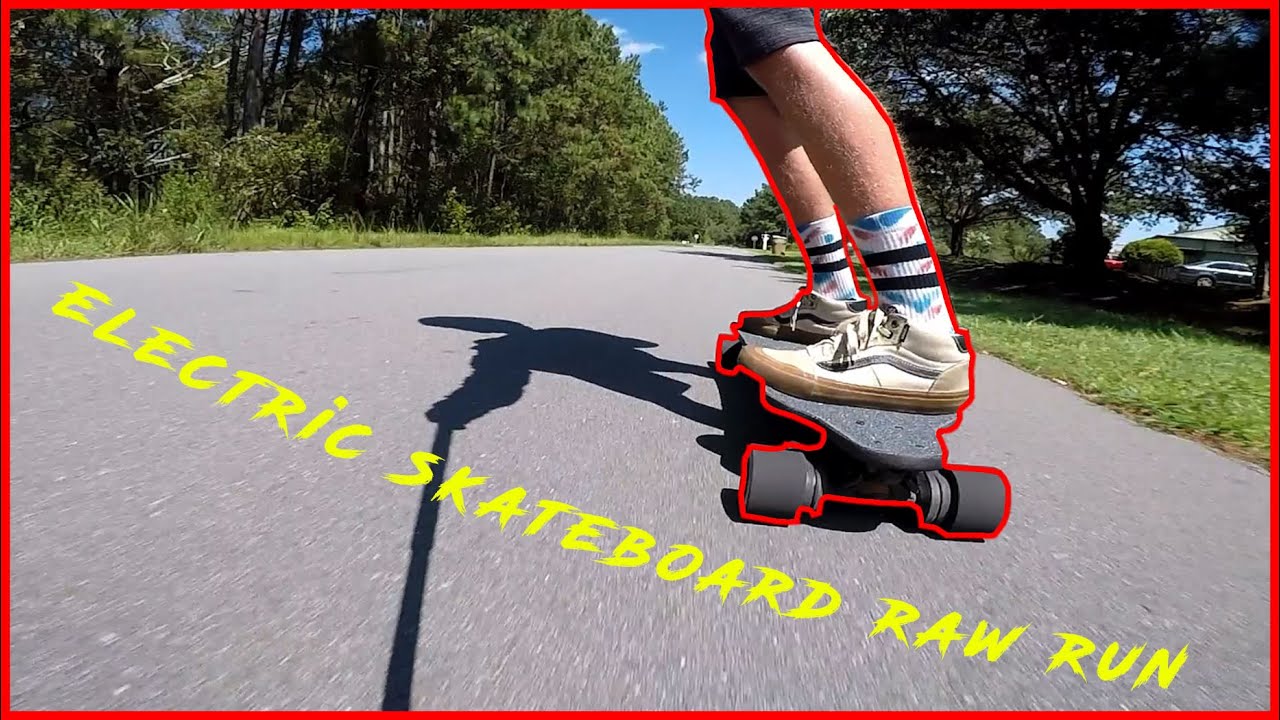 Exway X1 pro riot raw run! (uncut electric skate footage)