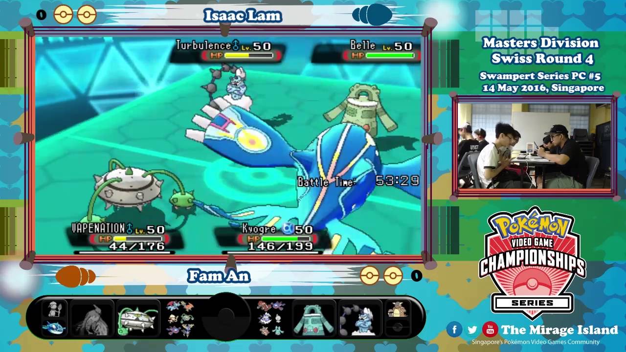 VGC16 Swampert series PC#5 Swiss R4: Isaac Lam vs Fam An