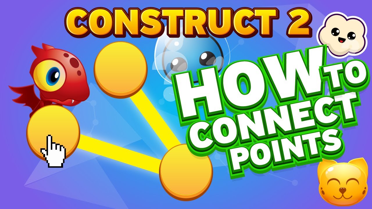 КАК СОЕДИНИТЬ ТОЧКИ ЛИНИЕЙ | CONSTRUCT 2 УРОК