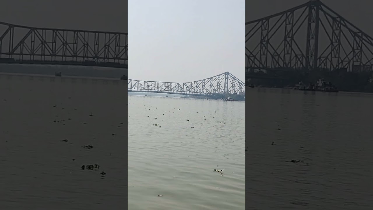Howrah bridge and Ganga #ganga #howrahbridge #shiv @Akashergolpo-e9