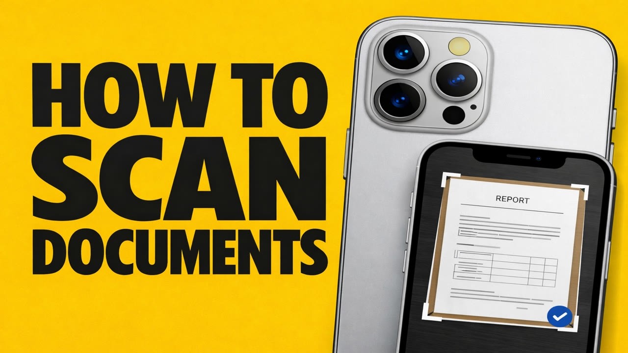 Scan Any Paper With Your iPhone (No Apps Needed!)