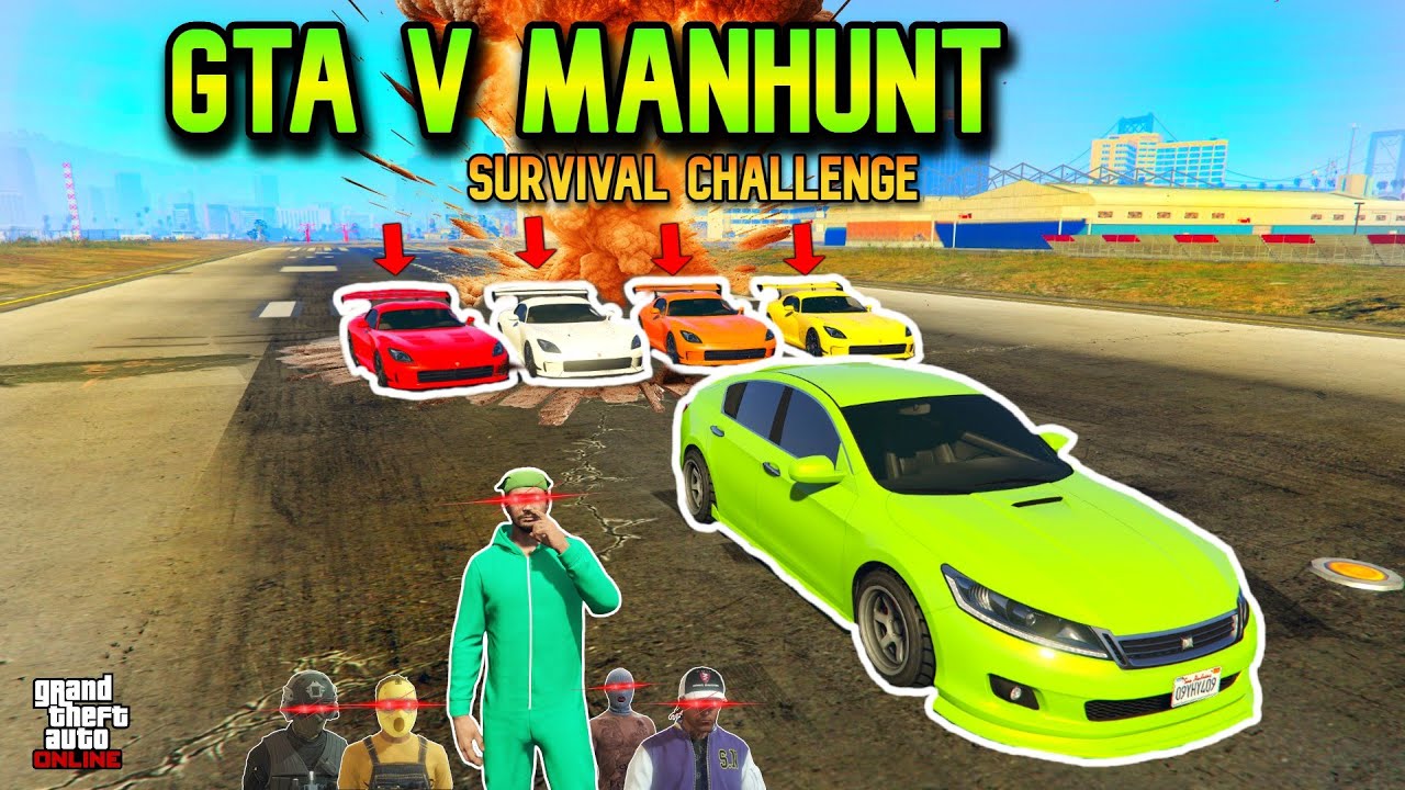 GTA V MANHUNT | SURVIVAL CHALLENGE