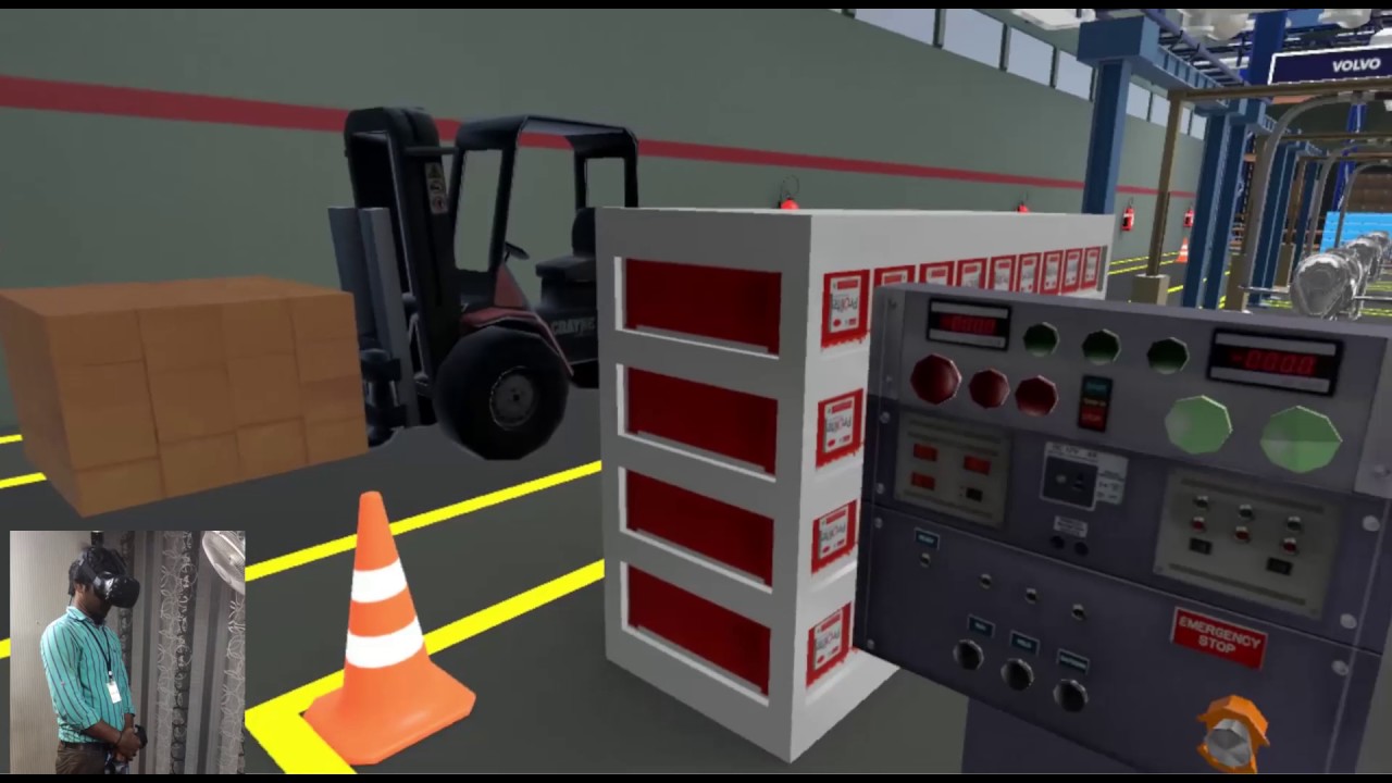 Industrial Plant Interior Walkthrough  with HTC Vive