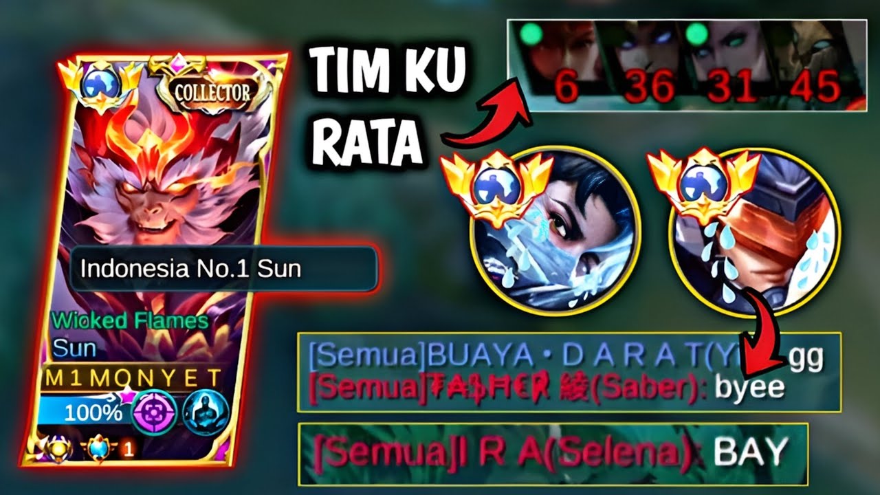 MUSUH TERLALU DINI BILANG BAY BYEE, BERAWAL DI BANTAI BERUJUNG MEMBANTAI | MOBILE LEGENDS