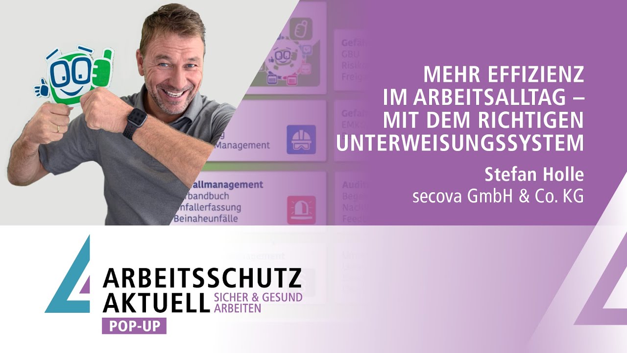 Mehr Effizienz im Arbeitsalltag – Das richtige Unterweisungssystem | Stefan Holle | Digital Pop-Up