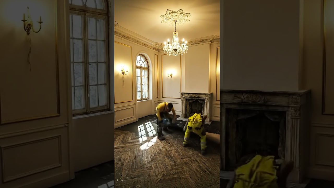 Renovating an Abandoned Villa Living Room | Extremely Satisfying Time-Lapse 