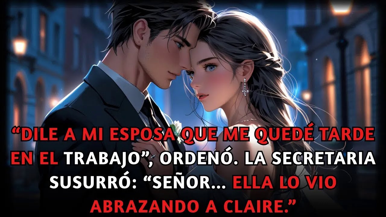 Dile a mi esposa que me quedé tarde”, ordenó. La secretaria susurró “Señor, ella lo vio con Claire.