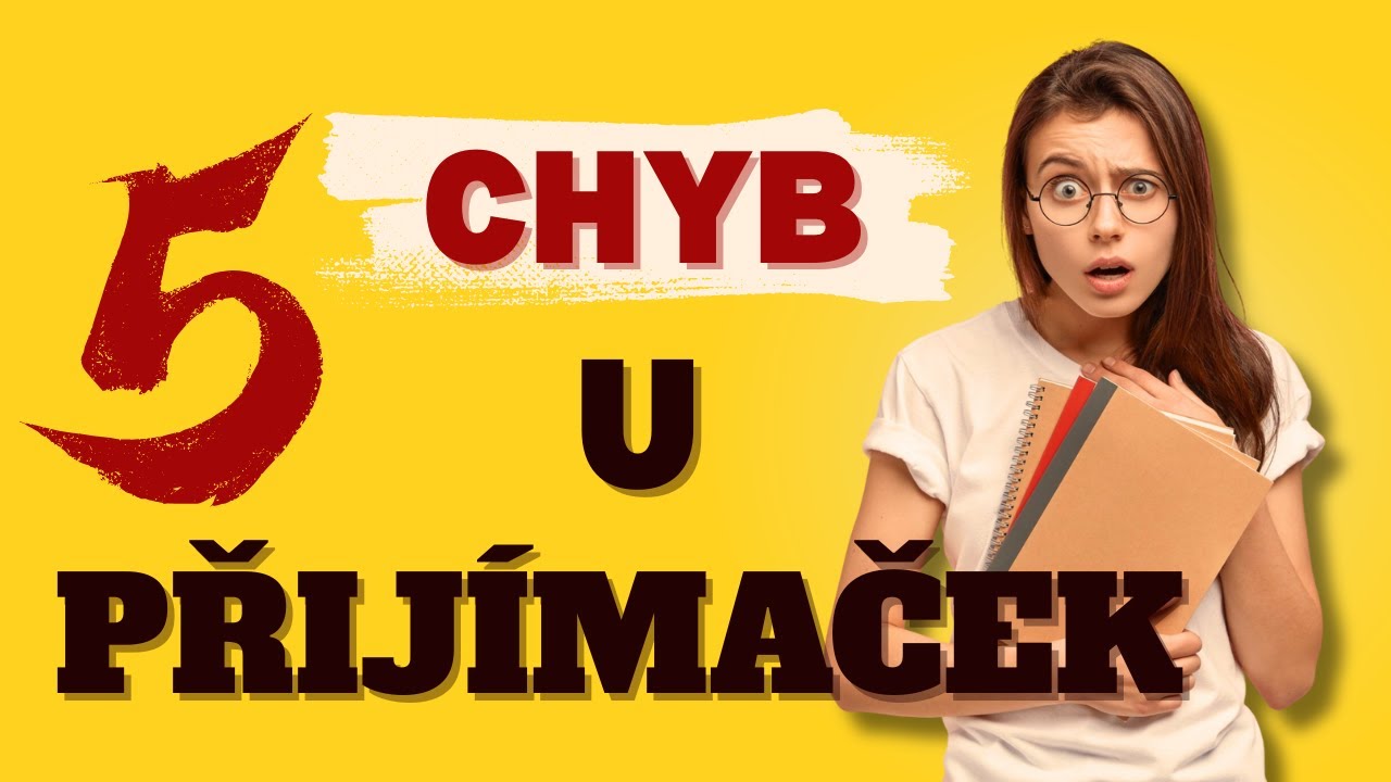 5 Největších CHYB při přípravě na PŘIJÍMAČKY 2026