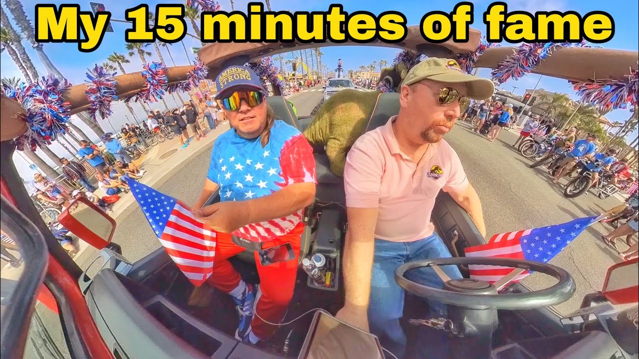 My 15 minutes of Fame at the largest 4th of July parade in Huntington Beach California 2023