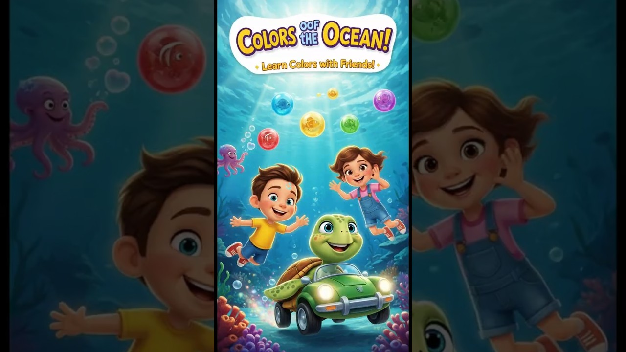 Learn Colors with Ocean Fish | Kids Songs & Rhymes for Toddlers