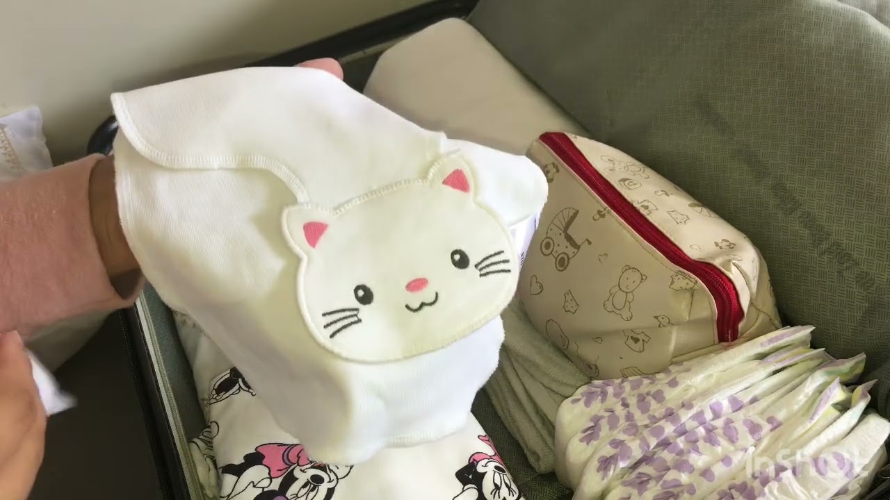 حقيبة الولادة  للأم و البيبي ✅👩‍🍼في فصل الصيف 🤰🌸🤎الضروريات فقط valise maternité 2024