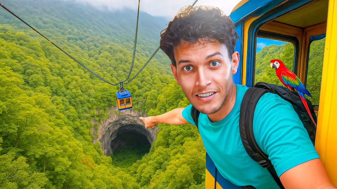 تلفريك سري وسط الغابة يقودني لأكبر كهف في البرازيل!