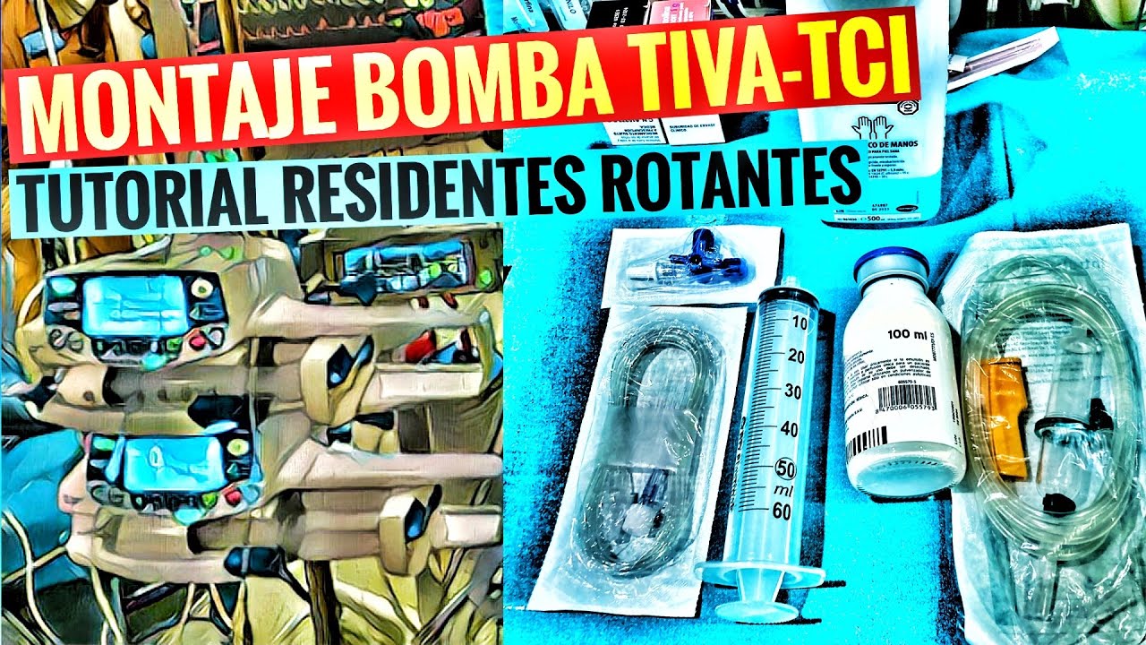 MONTAJE BOMBAS TIVA (JERINGA). TUTORIAL PARA RESIDENTES ROTANTES