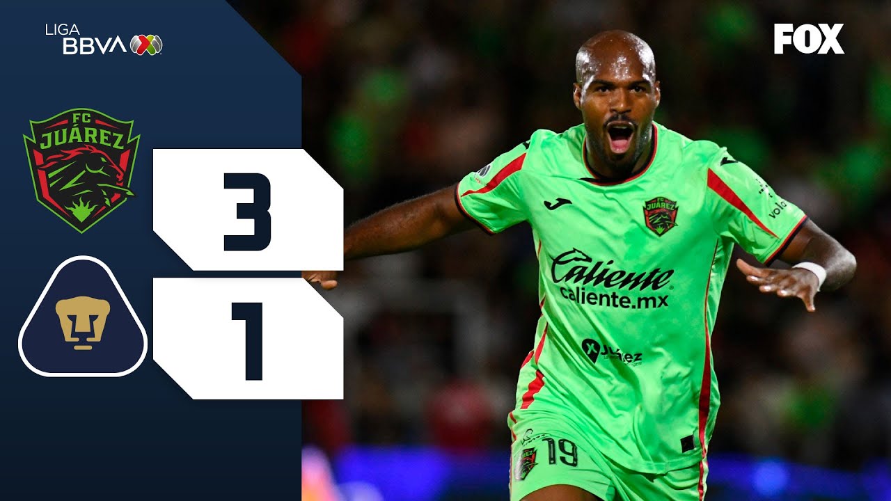 JUÁREZ 3-1 PUMAS | RESUMEN | LIGA MX | APERTURA 2025 | JORNADA 10