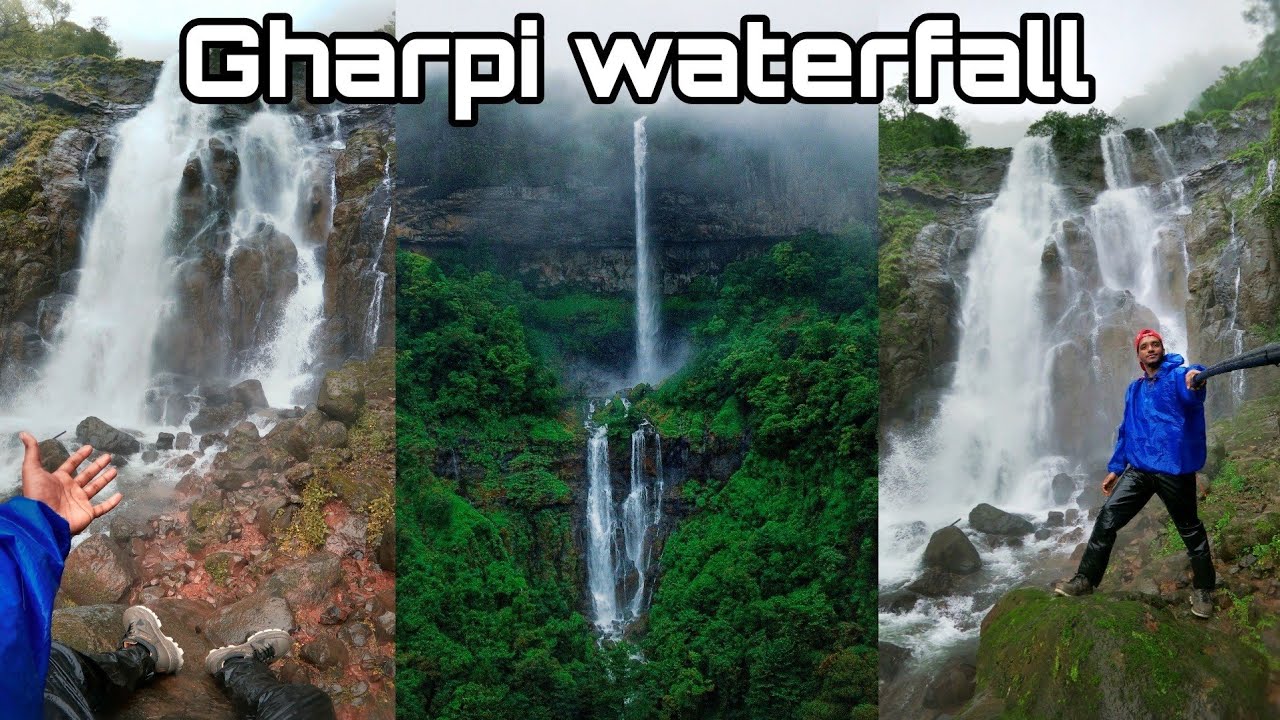 Gharpi waterfall🔥biggest waterfall near goa maharashtra border 👉 vlog complete in details...