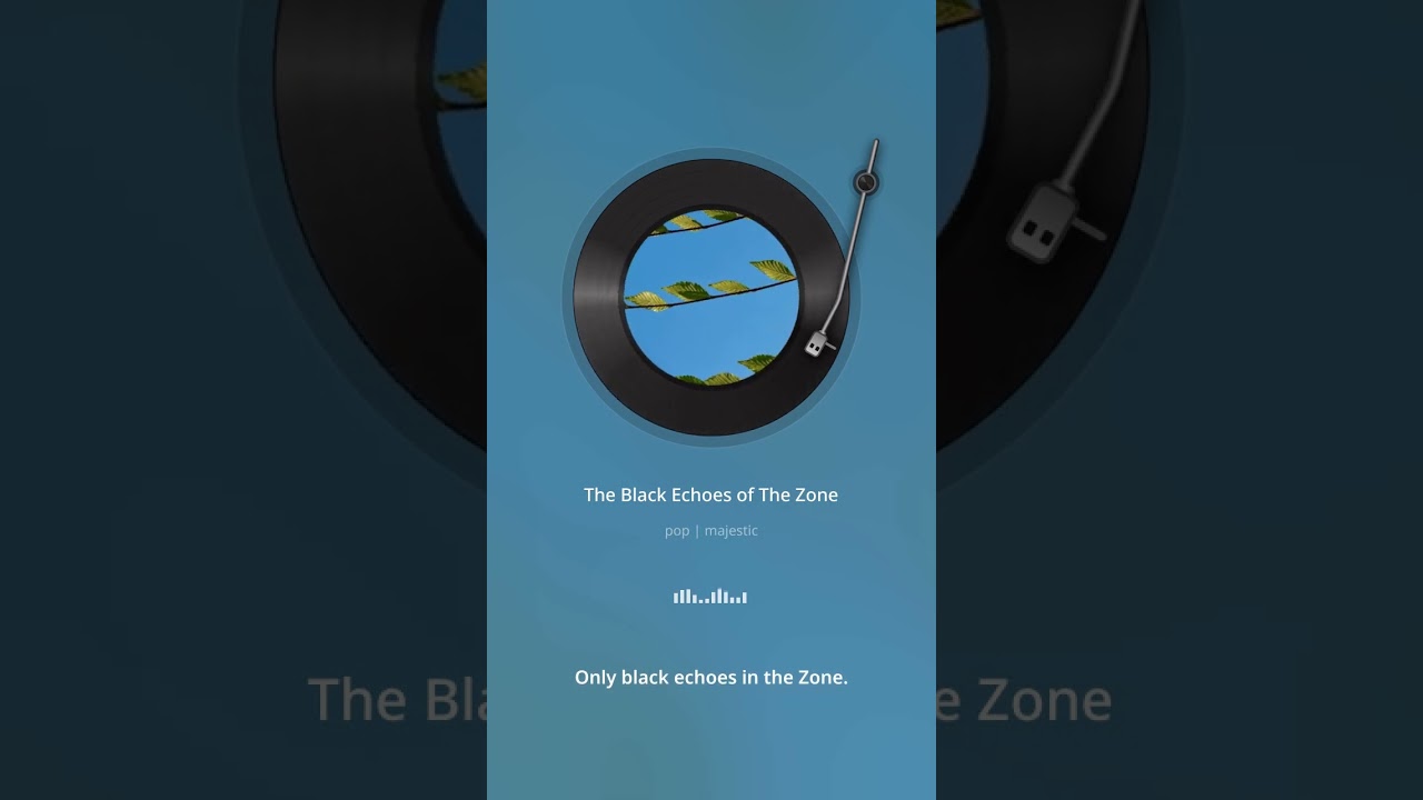 The Black Echoes of The Zone