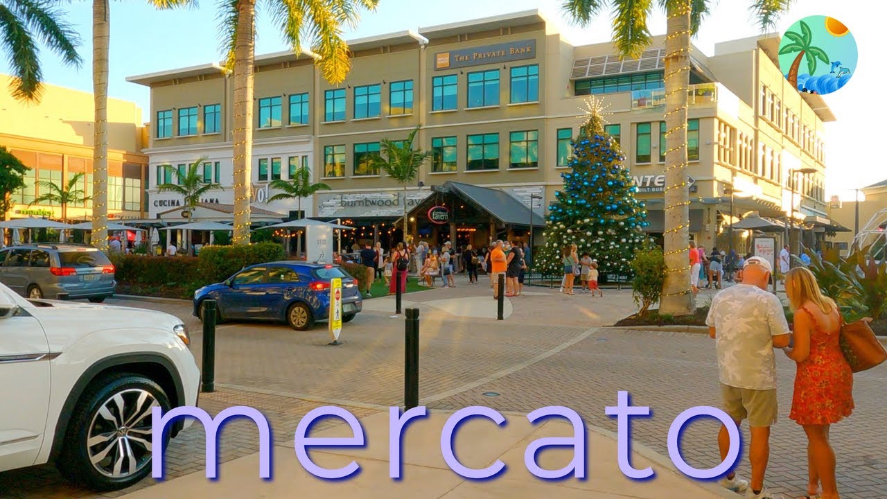 Walking around Mercato in Naples, Florida