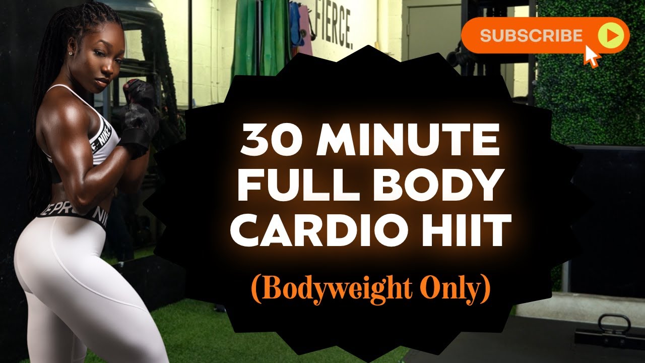 30 minute Full Body Cardio HIIT ~ BODYWEIGHT ONLY (NO WEIGHTS NEEDED)