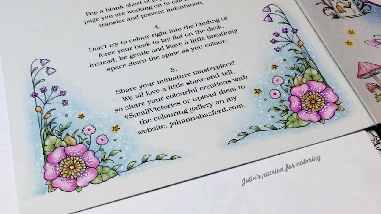 SMALL VICTORIES by Johanna Basford - prismacolor pencils - color along