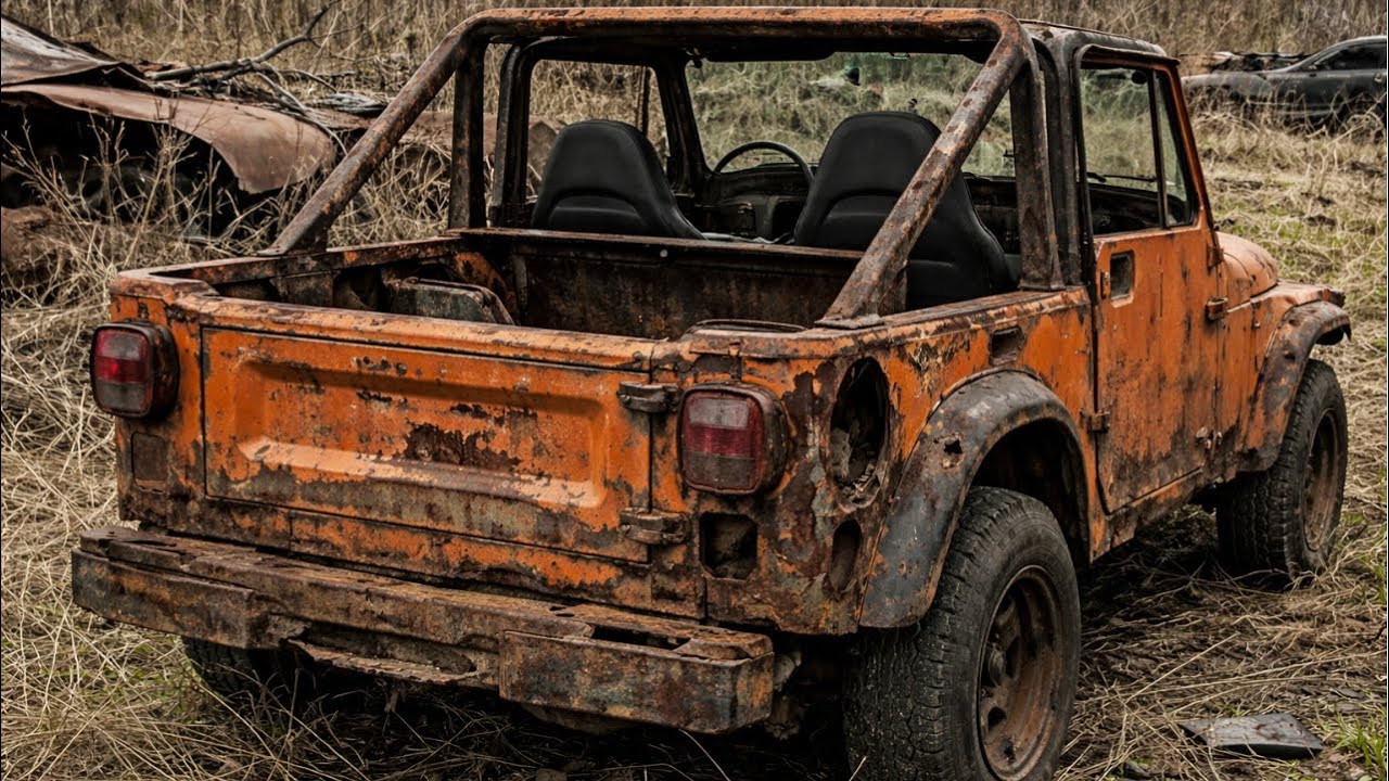 Asmr Car Restoration! Full Restoration of a JEEP CJ 7 from Total Disrepair to Looking New