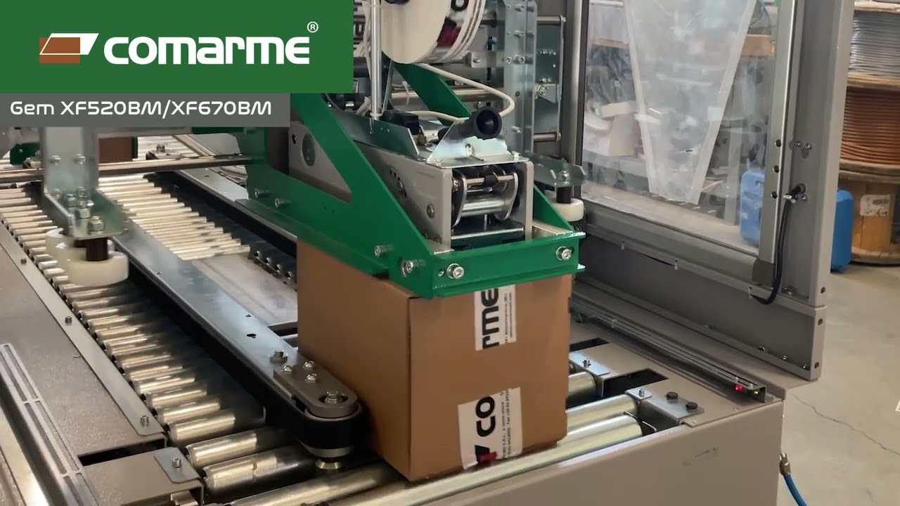 COMARME HIGH SPEED AUTOMATIC CASE SEALER GEM XF520BM - GEM XF670BM MODEL